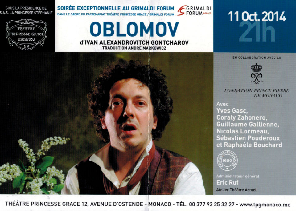 OBLOMOV, un chef d’oeuvre contemporain